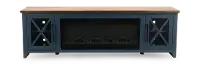 Ithaca Denim Blue 83  Fireplace