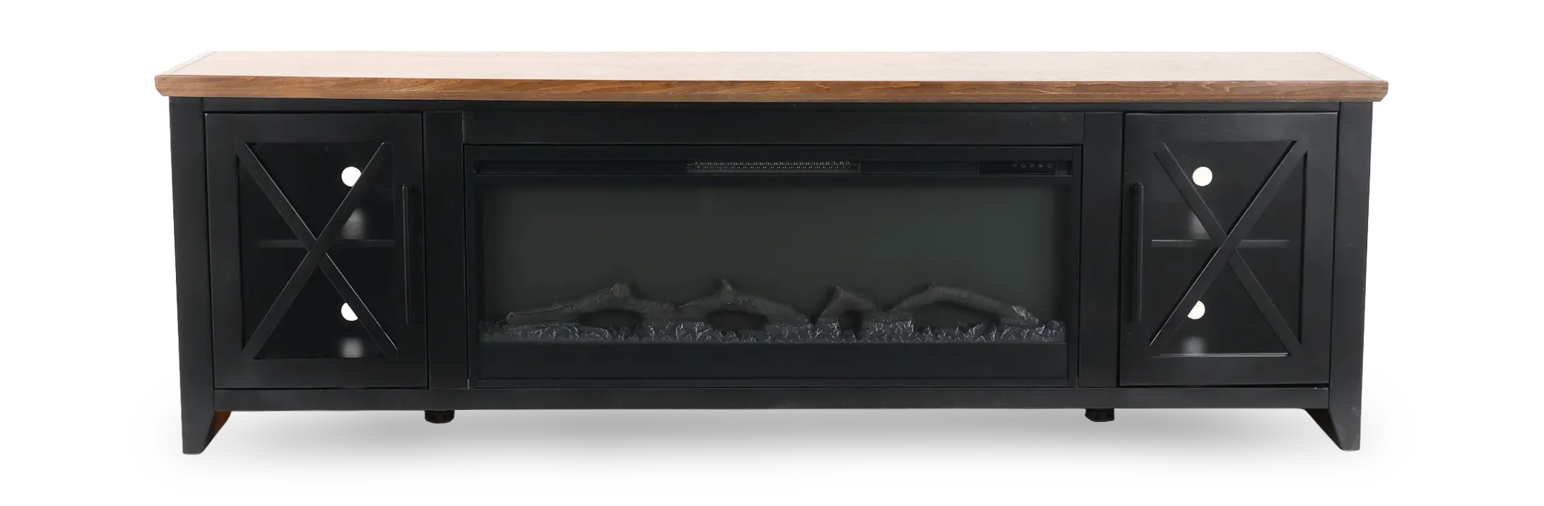 Ithaca Black 83  Fireplace-1