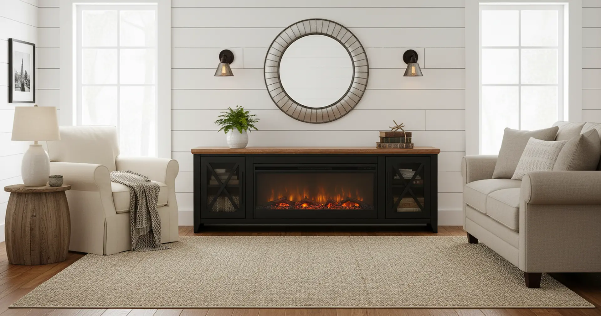 Ithaca Black 83  Fireplace-12