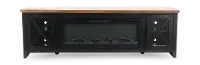 Ithaca Black 83  Fireplace