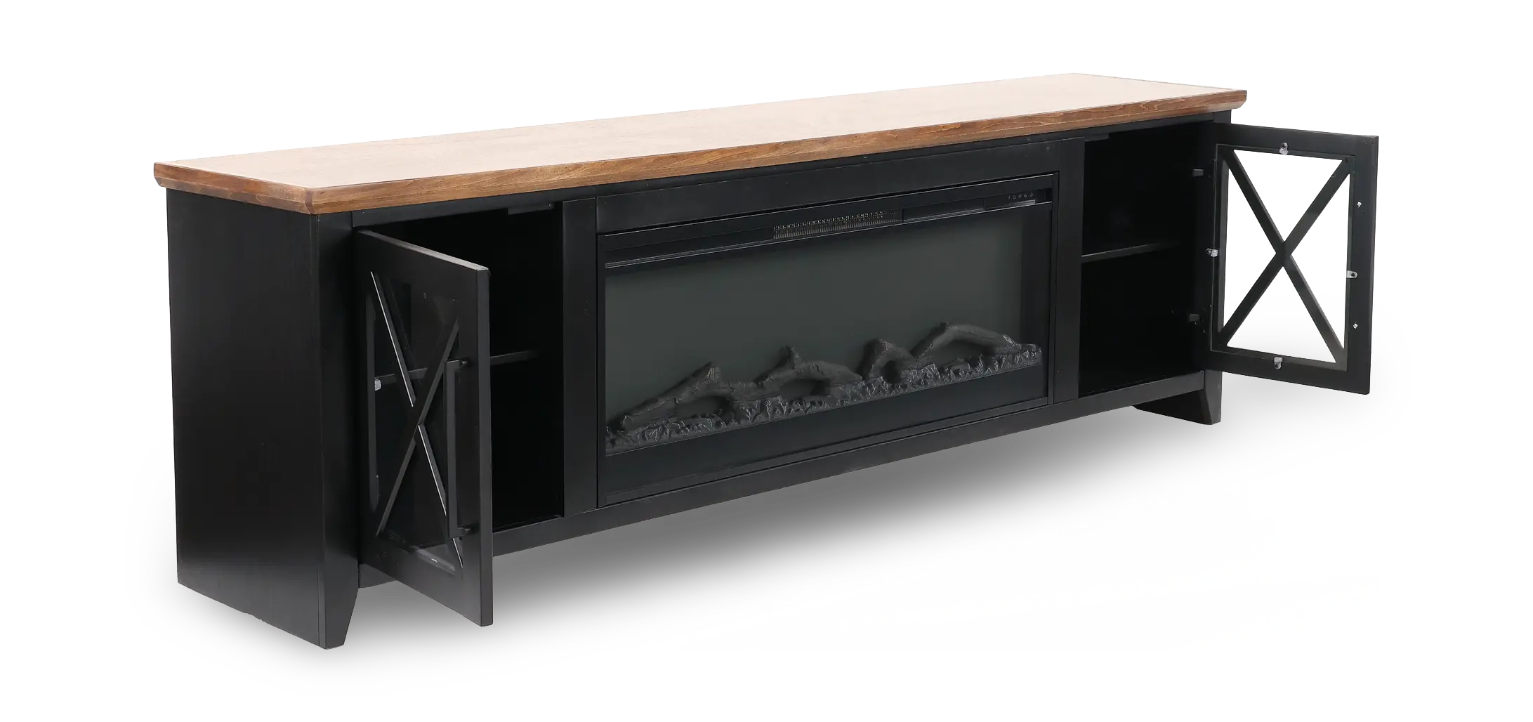 Ithaca Black 83  Fireplace-5