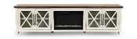 Ithaca White 96  Fireplace