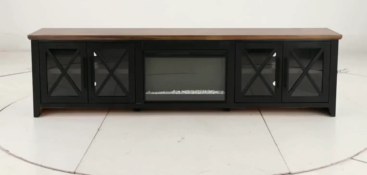 Ithaca Black 96  Fireplace-11