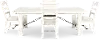 Marina White Sand 5-Piece Extendable Dining Set