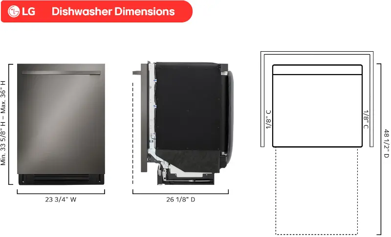 LDNTH753D LG Top Control Smart Dishwasher - Black Stainless Steel-3