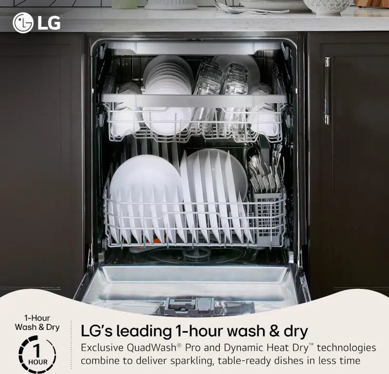 LDNTH753D LG Top Control Smart Dishwasher - Black Stainless Steel-5