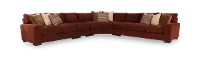 4PC/BALBOA/RUST/OPT.2 Balboa Rust Red 4-Piece Right-Arm Facing Sectional