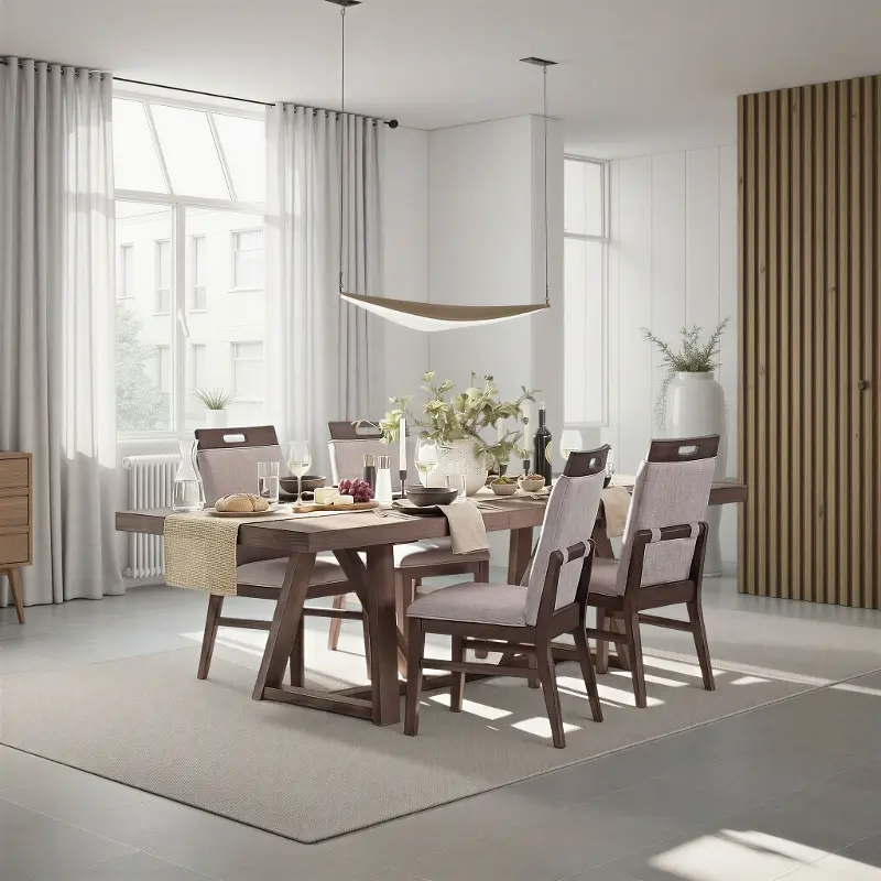 Hearst Reclaimed Brown and Gray 5-Piece Dining Set