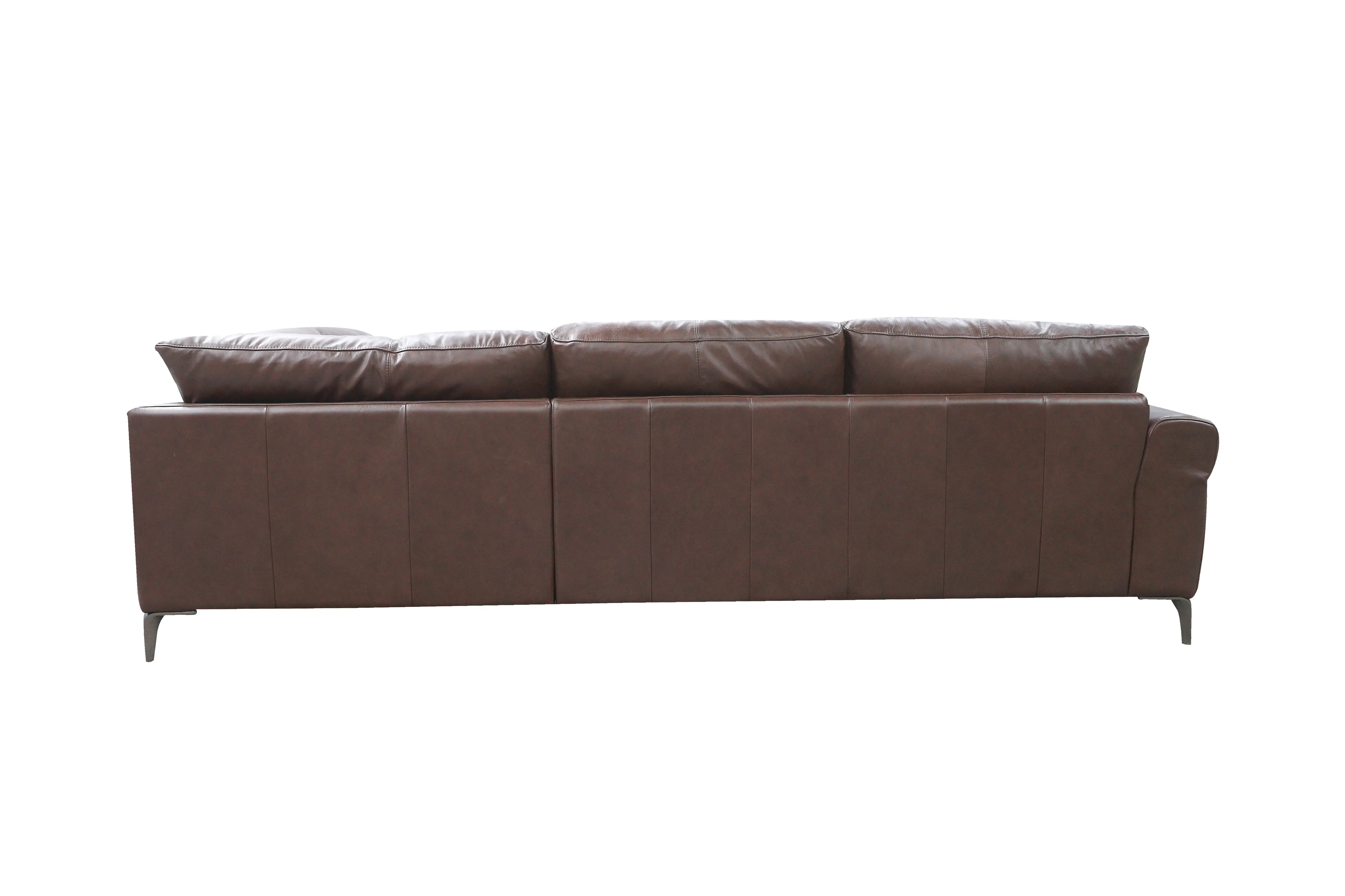 Marcelle Tobacco Brown Leather 2-Piece Right-Facing Sectional with Chaise-3