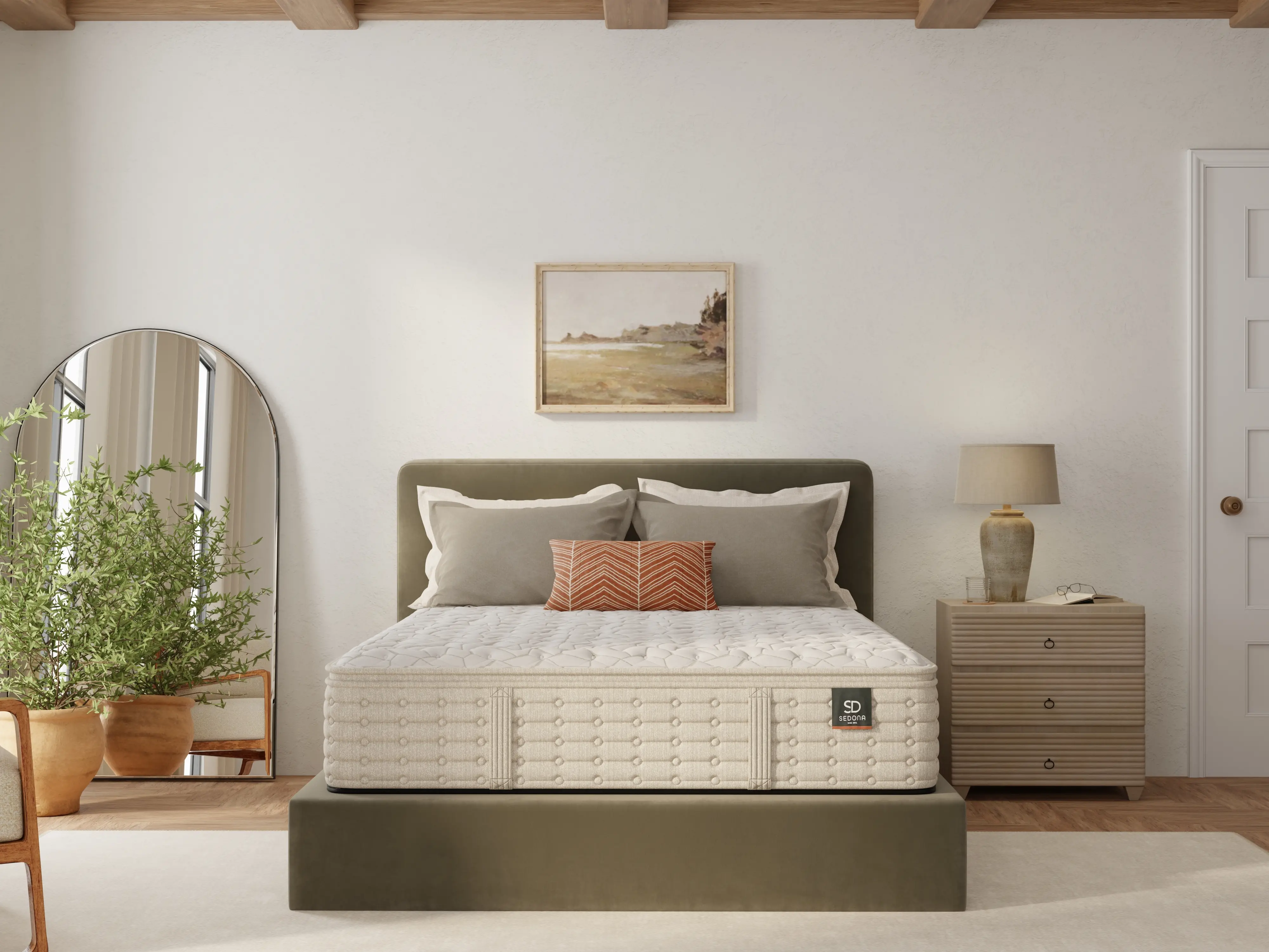 8586KK-1050 Sedona Trimline Firm Queen Mattress-9