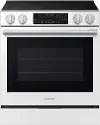 Samsung Bespoke 6.0 Cu Ft Smart Single Oven Range - White Glass