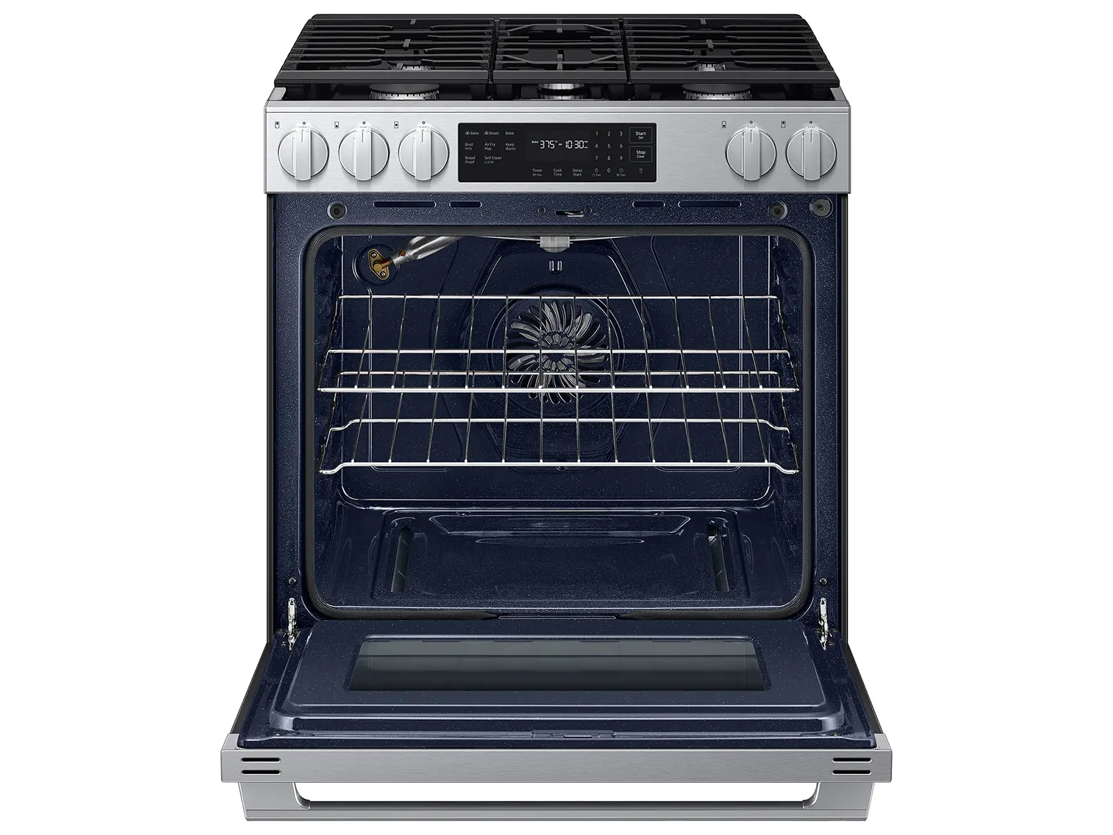 Samsung Bespoke 6.0 Cu Ft Smart Single Oven Gas Range - Stainless Steel-10