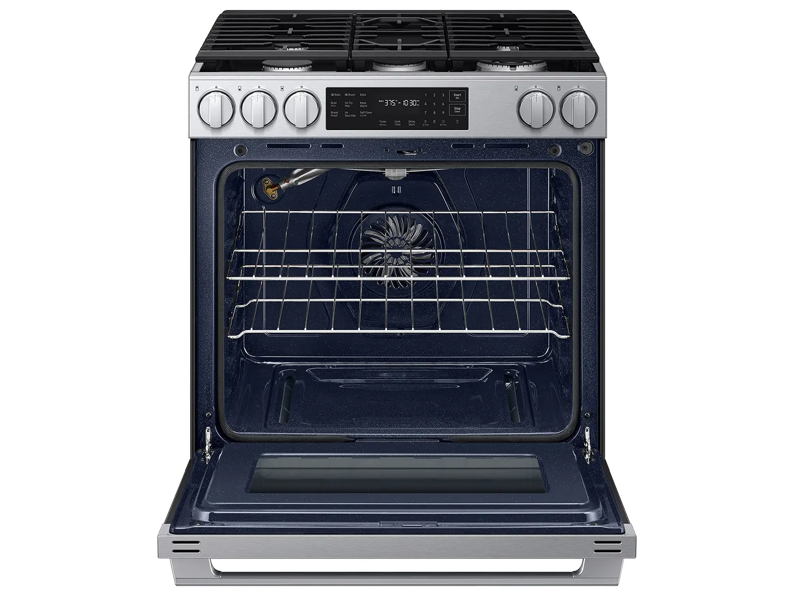 Samsung Bespoke 6.0 Cu Ft Smart Single Oven Gas Range - Stainless Steel-10