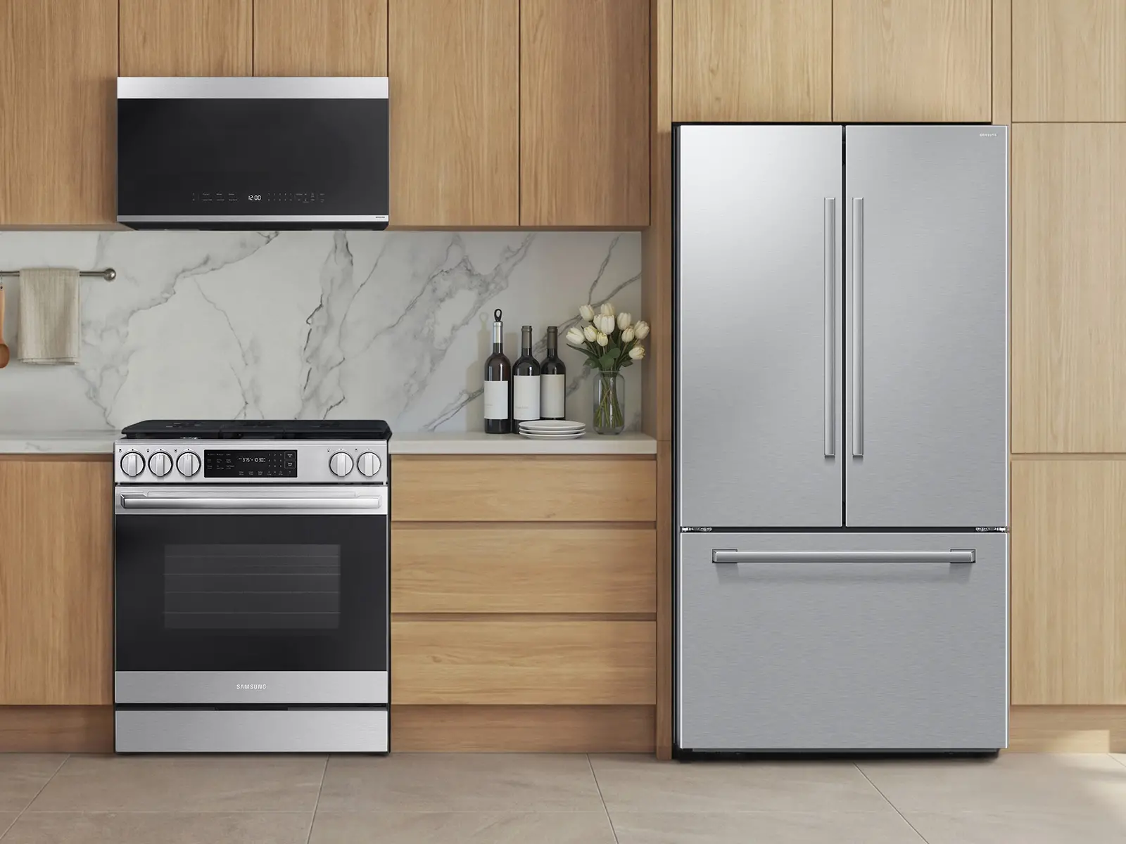 Samsung Bespoke 6.0 Cu Ft Smart Single Oven Gas Range - Stainless Steel-4