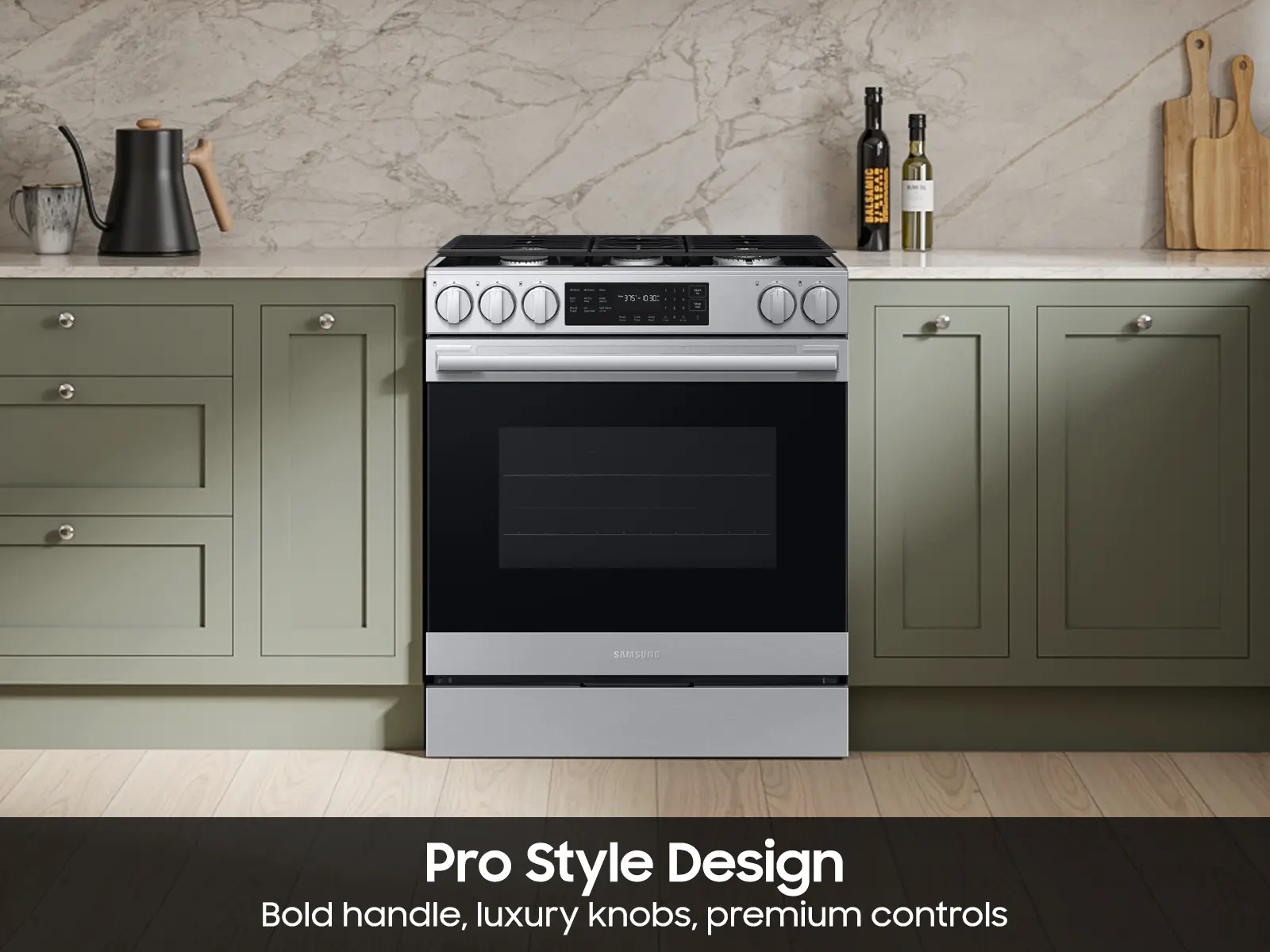 Samsung Bespoke 6.0 Cu Ft Smart Single Oven Gas Range - Stainless Steel-7