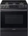 Samsung Bespoke 6.0 Cu Ft Smart Single Oven Gas Range - Matte Black Steel