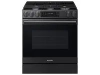 Samsung Bespoke 6.0 Cu Ft Smart Single Oven Gas Range - Matte Black Steel