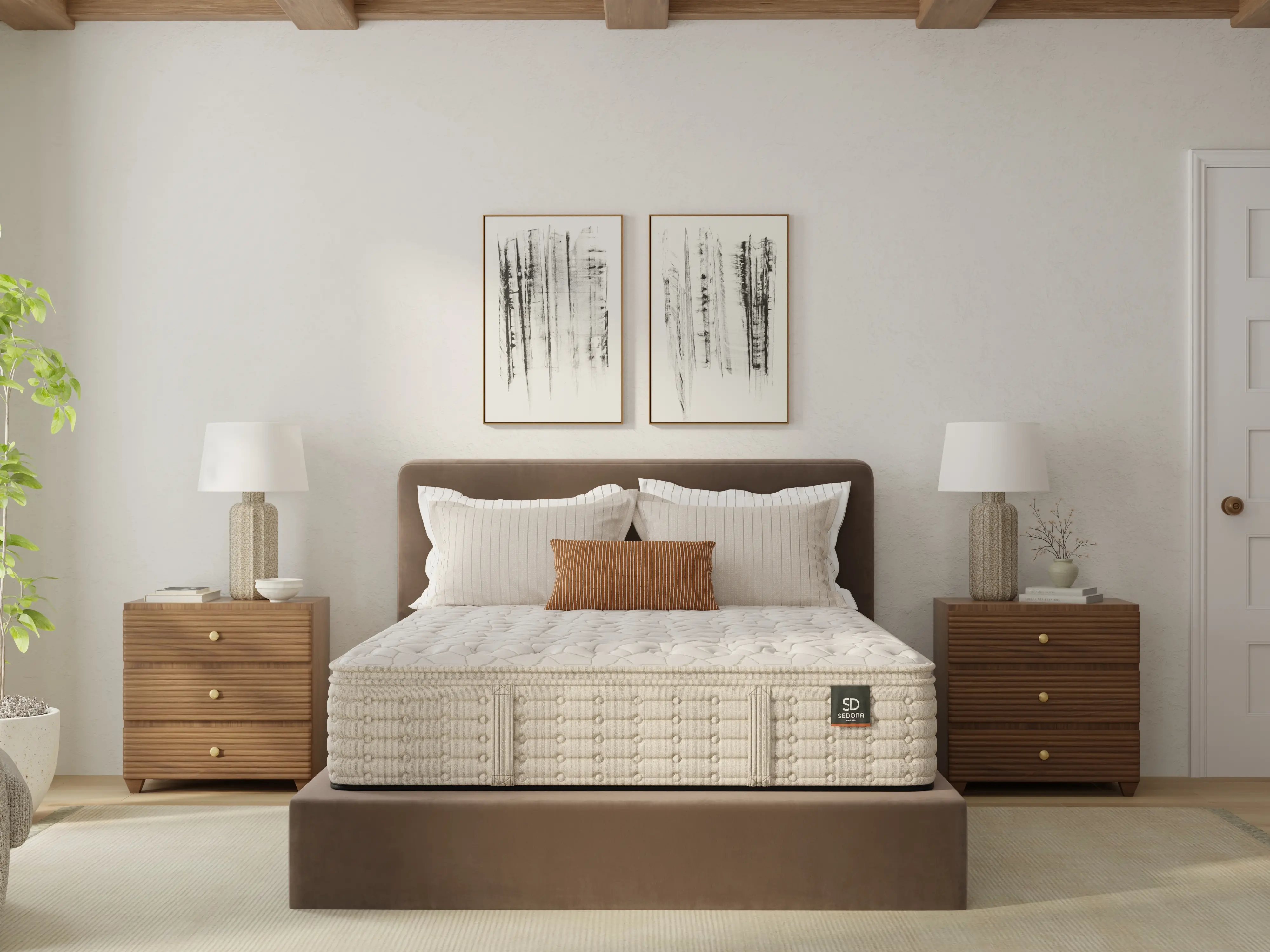 TXL-2PC-SEDONA-TL-MED Sedona Trimline Medium Split King Mattress-9