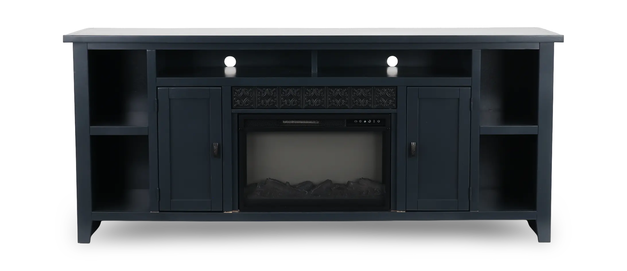 AG Blue 84  Fireplace Console-1