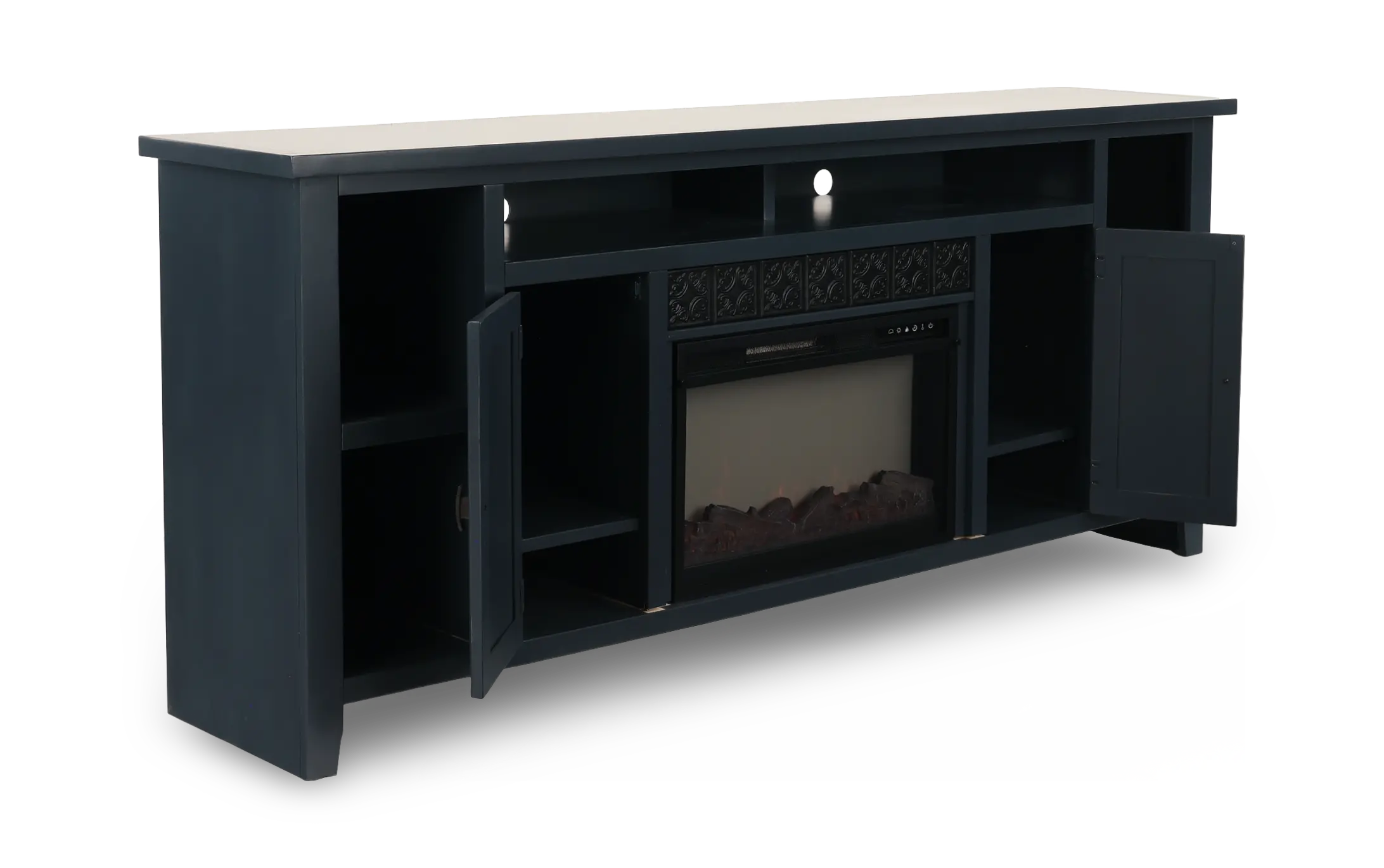 AG Blue 84  Fireplace Console-5