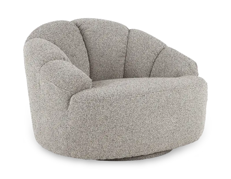 Kalmar Light Gray Swivel Chair