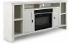 AG White 84  Fireplace Console