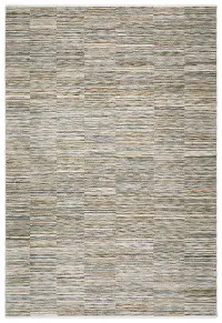 Soho 8 x 10 Beige Multicolor Rug with Geometric Stripe