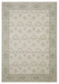 Keaton 8 x 11 Beige and Green Area Rug
