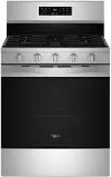 WFGS5030RZ Whirlpool 5.0 Cu Ft Single Oven Gas Range - Stainless Steel