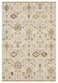 Acacia 5 x 8 Beige and Tan Area Rug