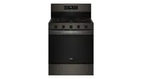 WFGS5030RV Whirlpool 5.0 Cu Ft Single Oven Gas Range - Black Stainless Steel