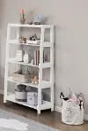 Skylar White 5-Shelf Bookcase