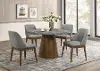Franklin Dark Oak and Gray 5-Piece Dining Set