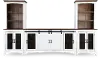 Peublo Rustic White 68  Entertainment Center