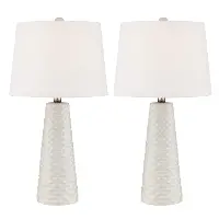 24  Ceramic with Fabric Shade Table Lamp