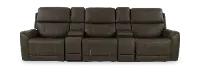 Damon Capriccio Smoke 5- Piece Power Reclining Home Theater Seating