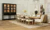 11PC:BENNETT Bennett Natural and Cream 11-Piece Extendable Dining Set