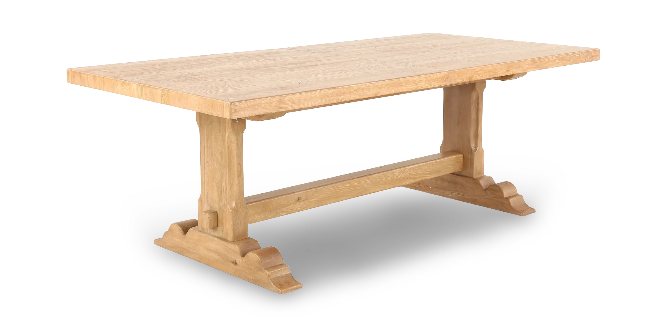 11PC:6820-RECT-UPH Bennett Natural and Cream 11-Piece Extendable Dining Set-2