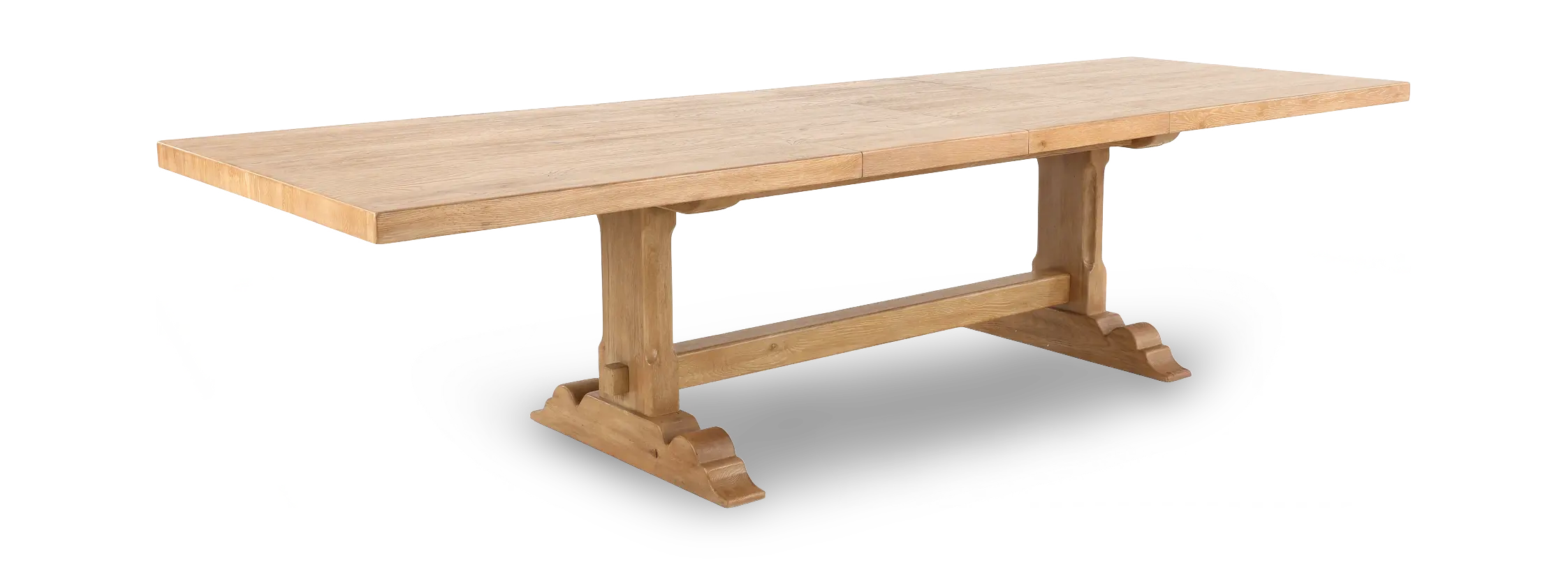 11PC:6820-RECT-UPH Bennett Natural and Cream 11-Piece Extendable Dining Set-3