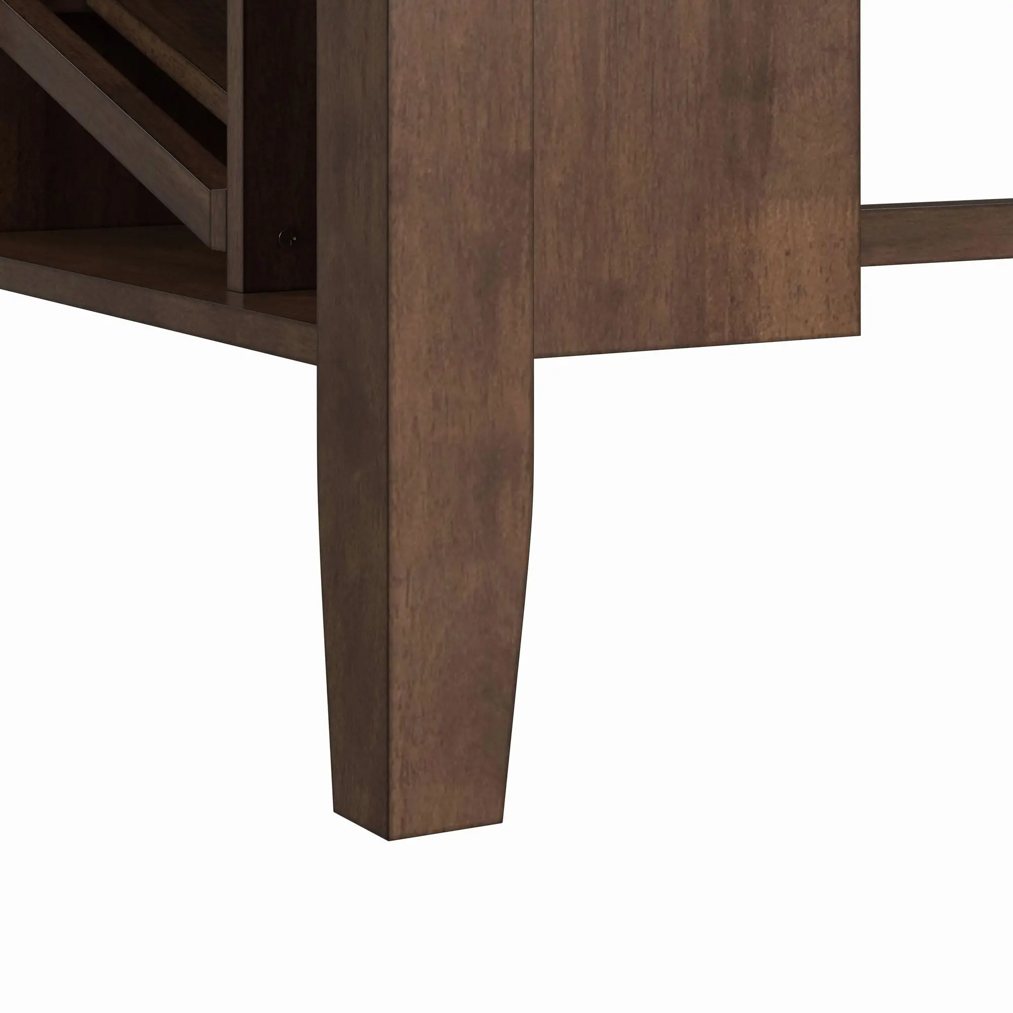 Santa Barbara Walnut Island with 2 Dark Gray Bar Stools-13