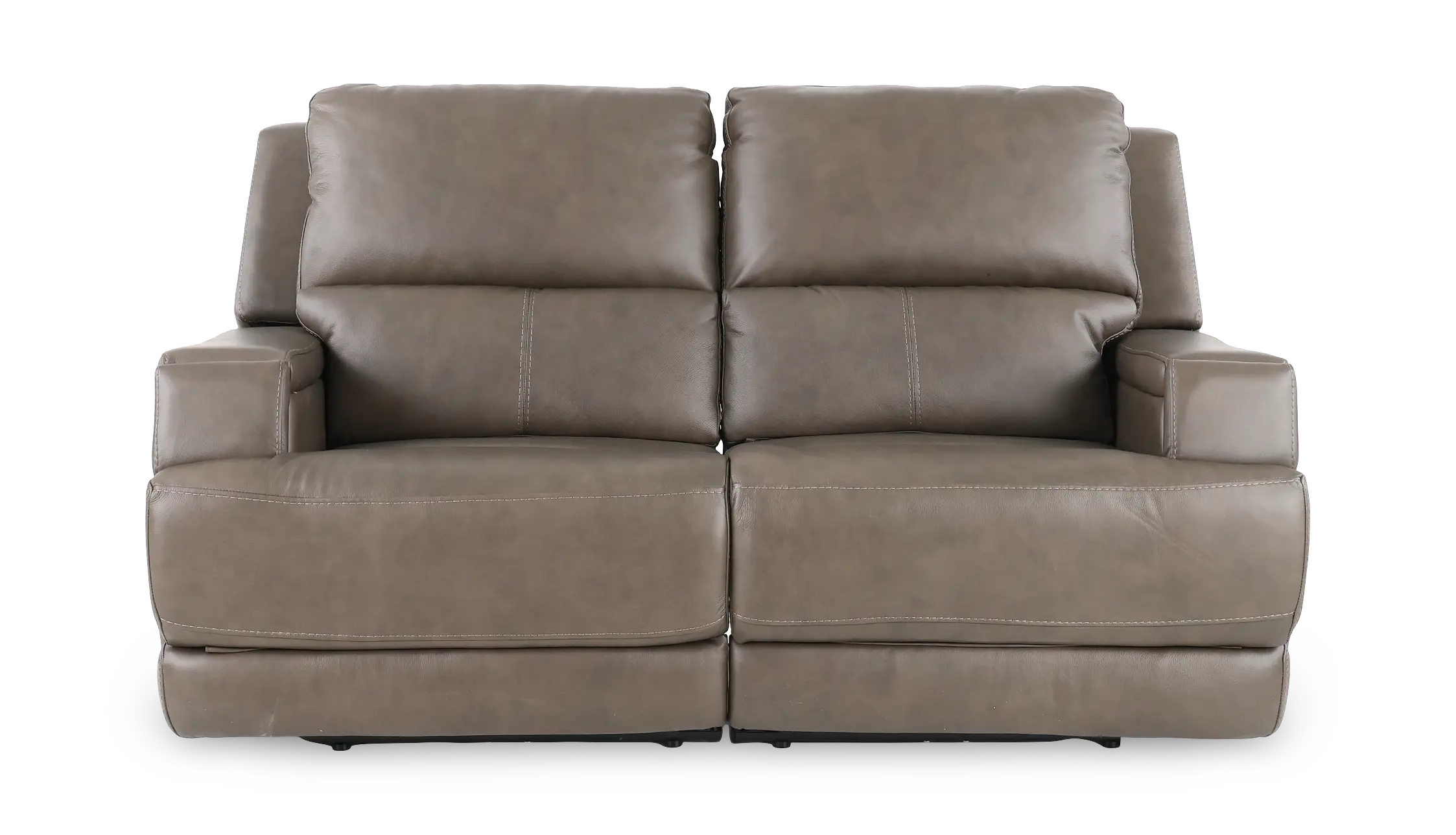 Rushton Lontra Brown Leather Power Reclining Loveseat-1