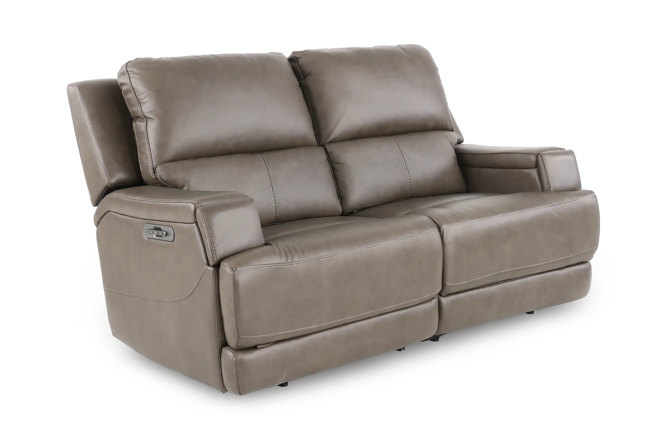 Rushton Lontra Brown Leather Power Reclining Loveseat-4