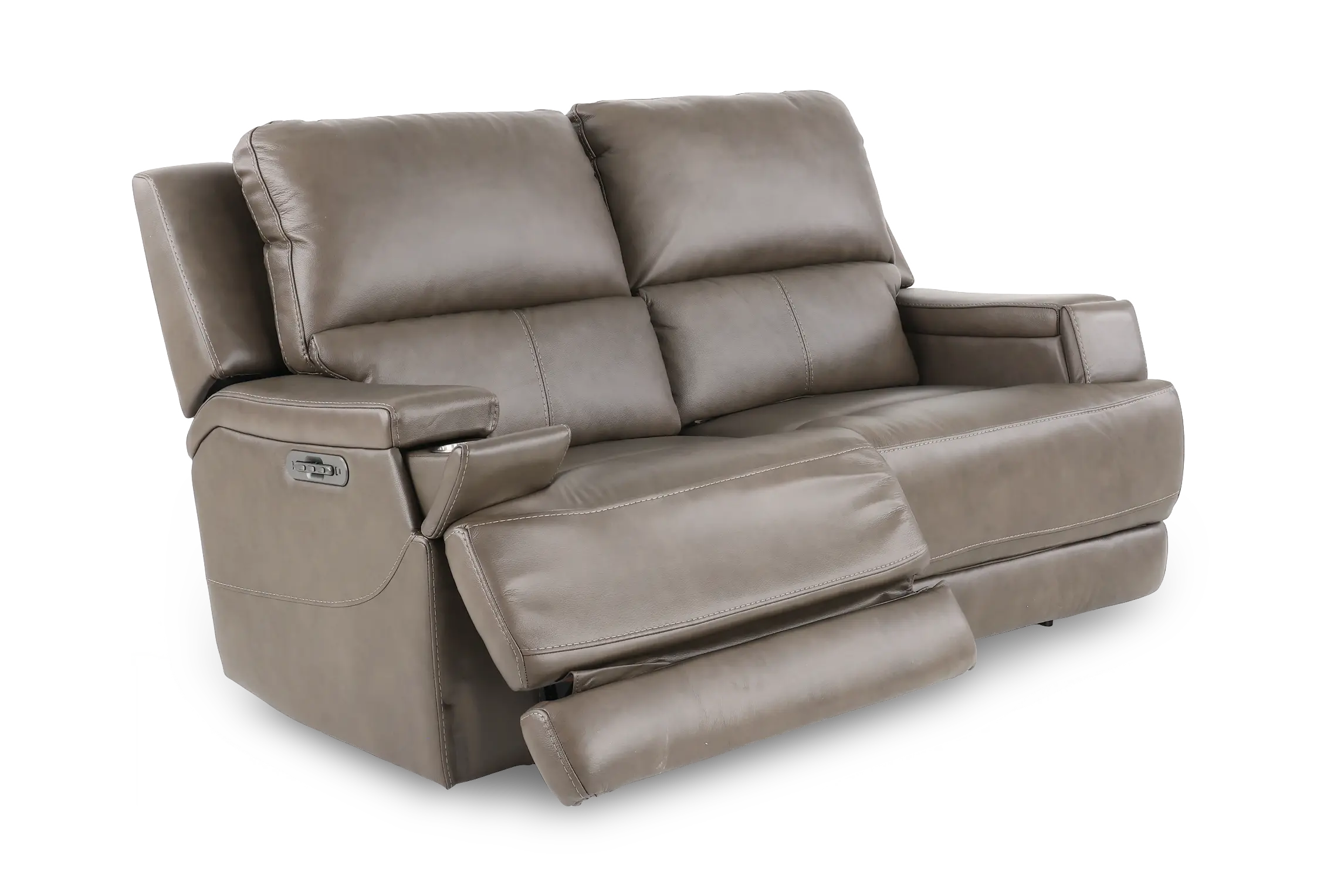 Rushton Lontra Brown Leather Power Reclining Loveseat-5