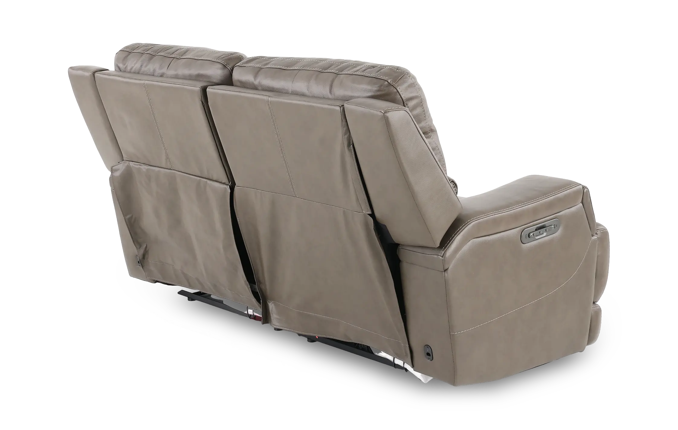 Rushton Lontra Brown Leather Power Reclining Loveseat-6