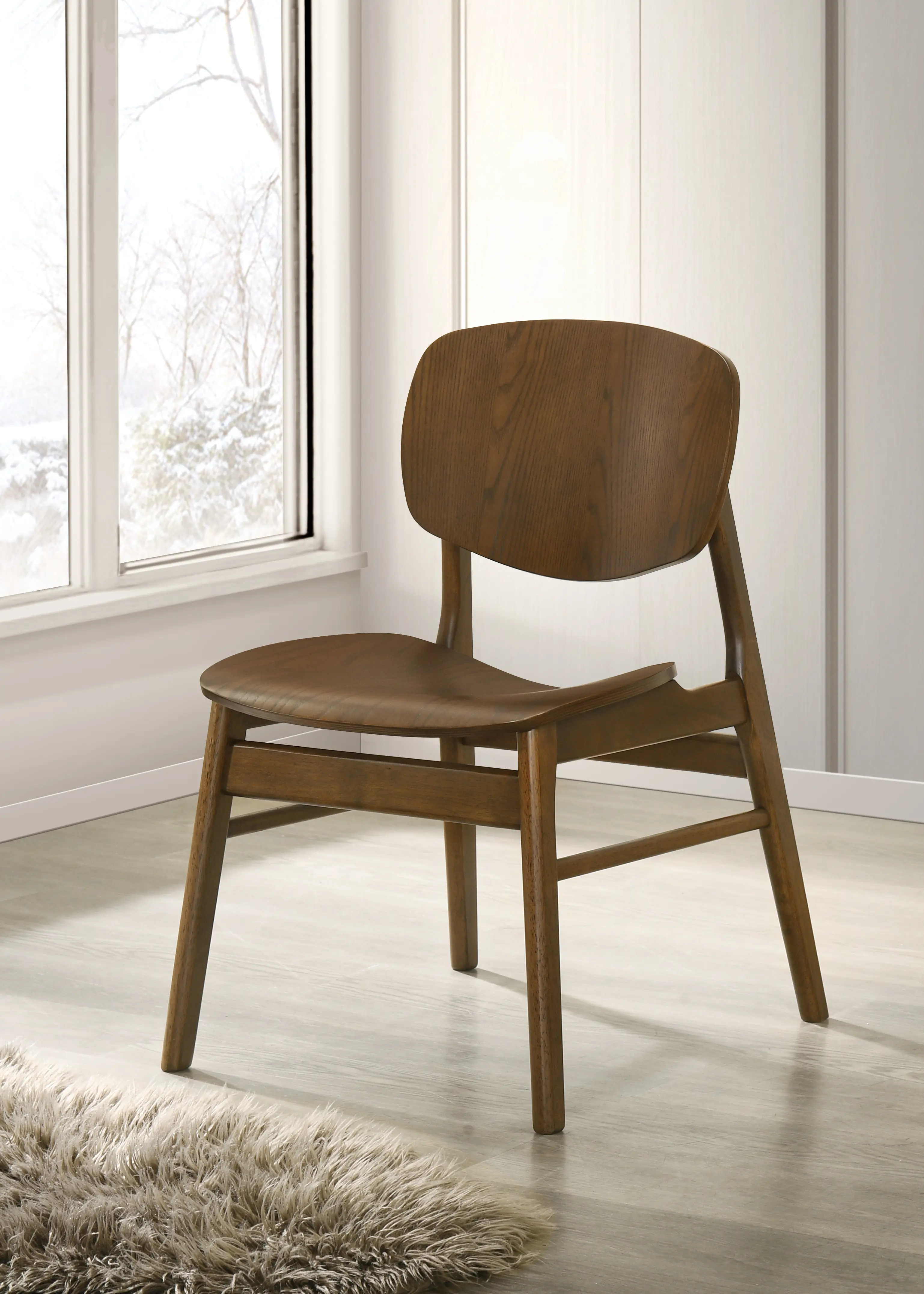 Franklin Dark Oak Wood Dining Chair-2