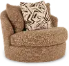 Luxor Desert Bronze Swivel Barrel Chair