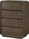 Kinkaid Walnut Brown 5-Drawer Chest