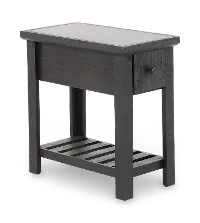 Rocky Brown Side Table