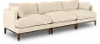 Aloy White 3‑Piece Sectional Sofa