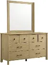 C0367A-N45 Frank Light Brown 8-Drawer Dresser